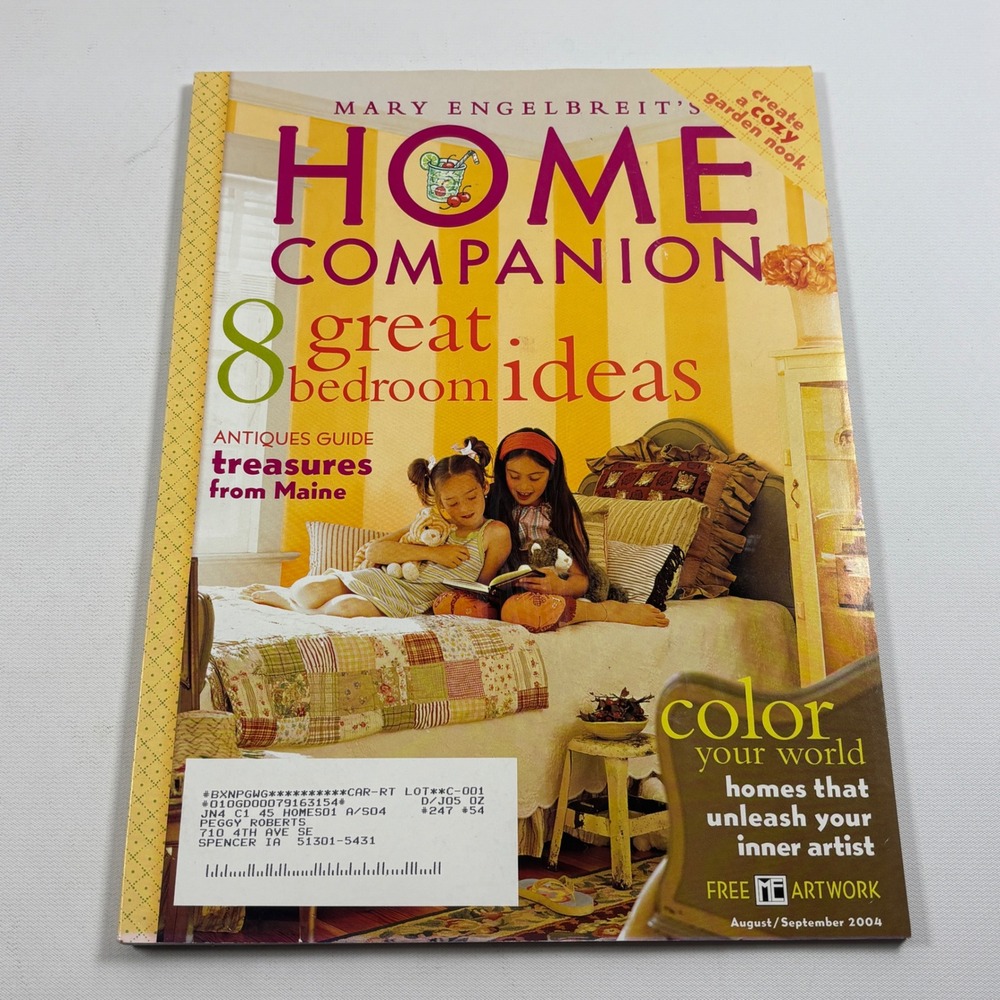 Mary Engelbreit Home Companion August September 2004 Issue Magazine Paper Dol